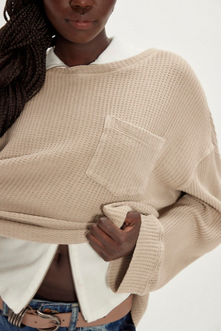 We The Free Dawson Pocket Thermal at Free People in Tan, Size: M