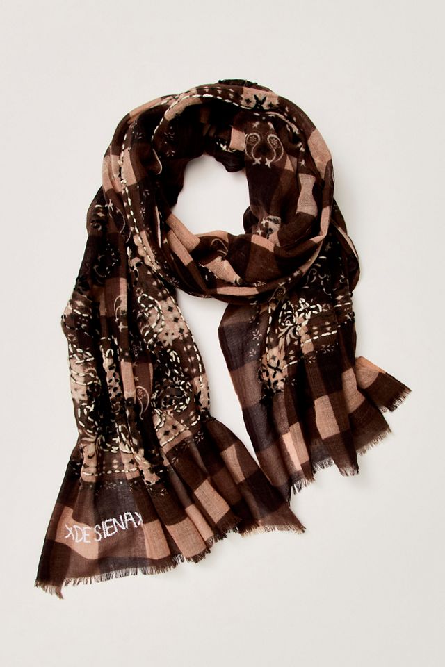De Sienna Gingham Scarf #1