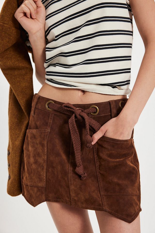 We The Free Moxie Vegan Suede Mini Skirt #3