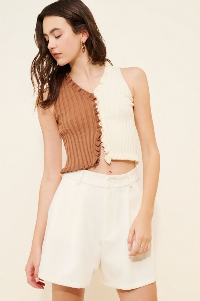 Find Me Now Colorblock Ruffled Tank #2