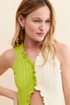 Find Me Now Colorblock Ruffled Tank