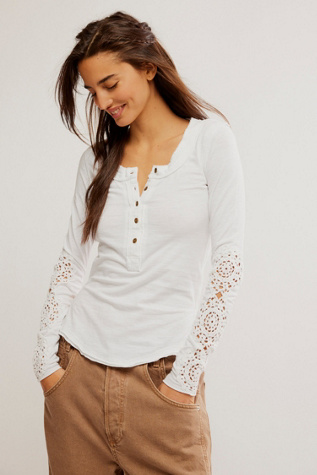 Our Song Henley Cuff Top