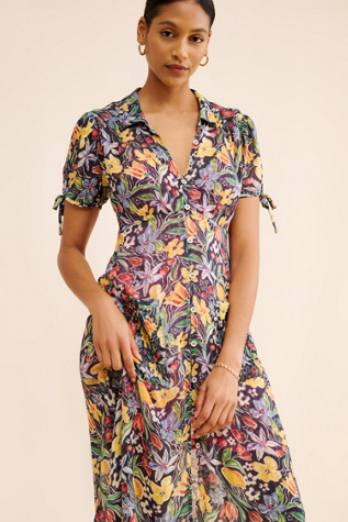 Lemon Meringue Midi Dress