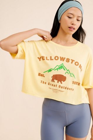 The Laundry Room Yellowstone Oversized Cropped Tee
