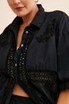 Re_Nuuly x Tricia Fix Crochet Button Down