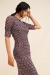 Briella Ruched Midi Dress
