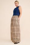 Selkie Wide Leg Plaid Trousers