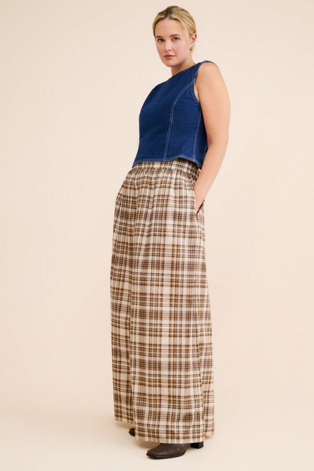 Selkie Wide Leg Plaid Trousers #3