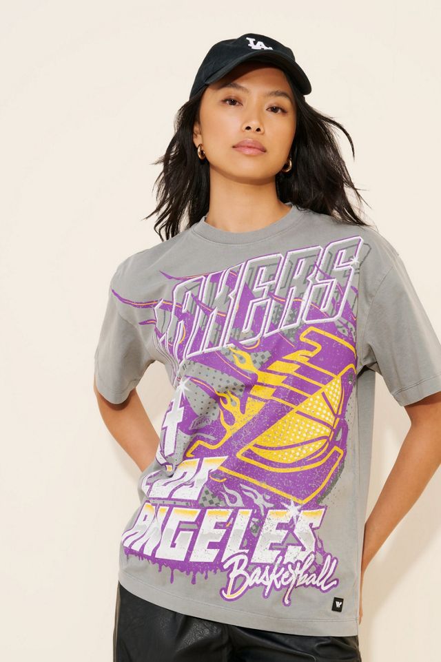 The Wild Collective Los Angeles Lakers Basketball Tee #1