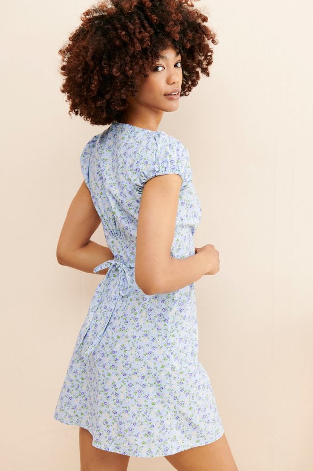 Boyish Dusty Puff Sleeve Dress #1
