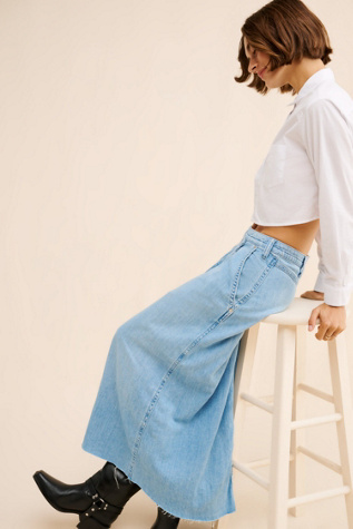 Roxie Denim Wrap Skirt