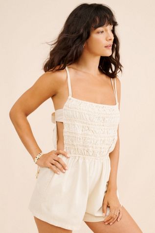 Talia Denim Romper