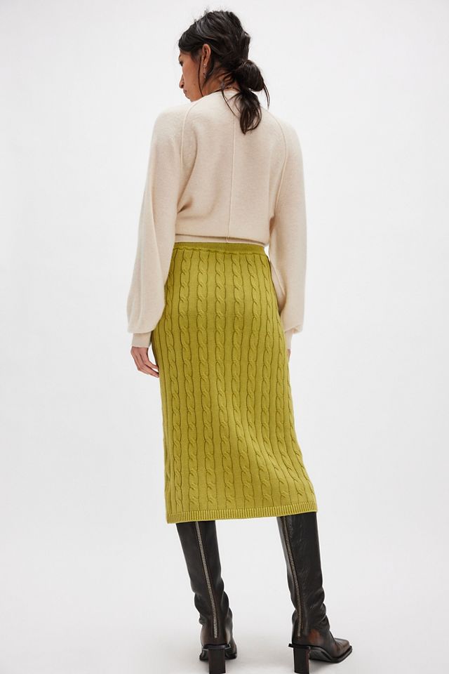 Polo Cable Knit Midi Skirt #1