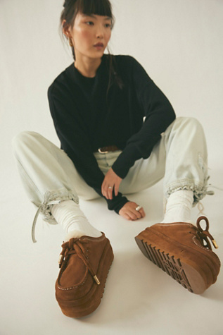 Blizzard Platform Mules by Naked Wolfe at Free People in Tan, Size: EU 39