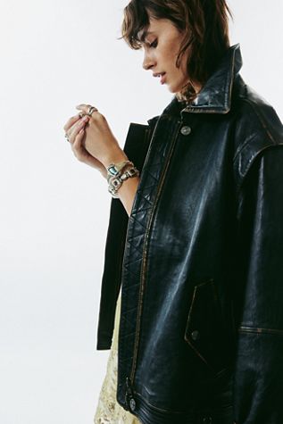 We The Free Parker Leather Jacket