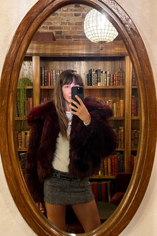 Moonlight Glam Faux Fur Jacket