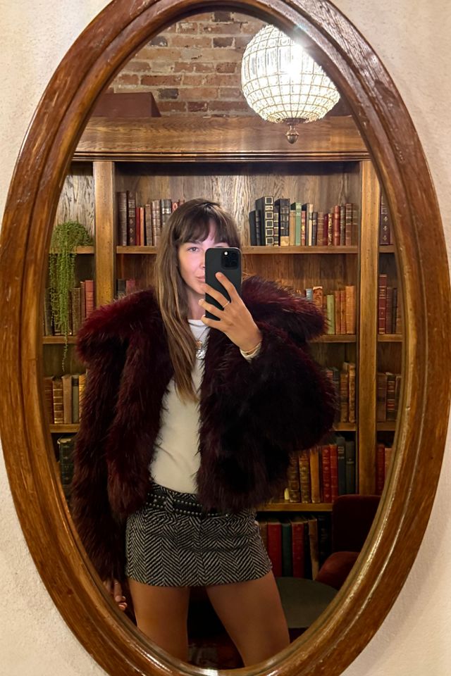 Moonlight Glam Faux Fur Jacket #3