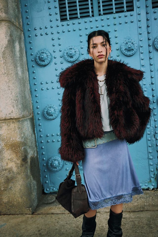 Moonlight Glam Faux Fur Jacket #1