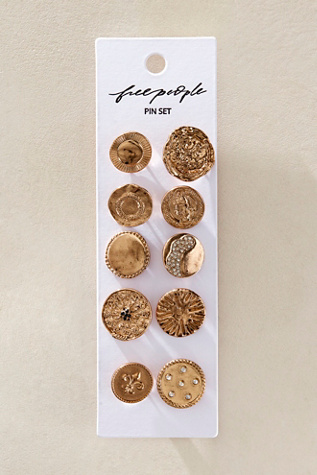 Женские аксессуары FP Collection Just My Style Pin Set, цвет: Бронзовый — фото 2