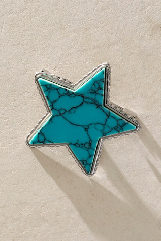 High Roller Brooch by Free People in Blue
