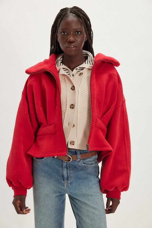 NCウェザーフーディーブルゾン Cora Corded Zip-Up | Free People