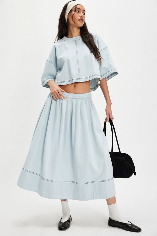 Westley Denim Skirt Set #3