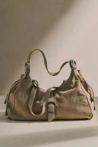 Serena Cinched Shoulder Bag by Free People in Tan