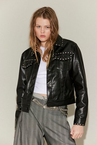 MOTHER The Bruiser Vegan Leather Jacket