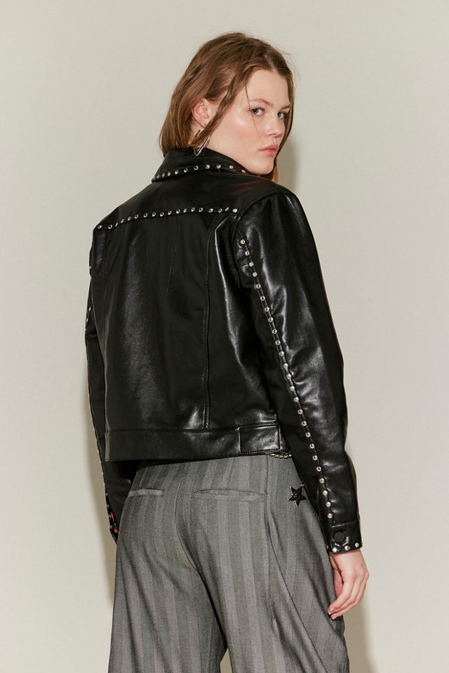 MOTHER The Bruiser Vegan Leather Jacket #1