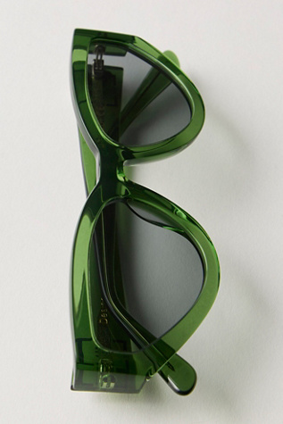 Indy Nolita Cat Eye Sunglasses at Free People in Green