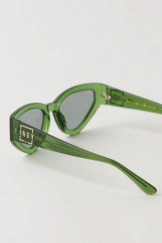Женские солнцезащитные очки INDY Nolita Cat Eye, цвет: Зелёный — фото 3
