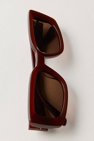 Indy Palm Square Sunglasses at Free People in Brown