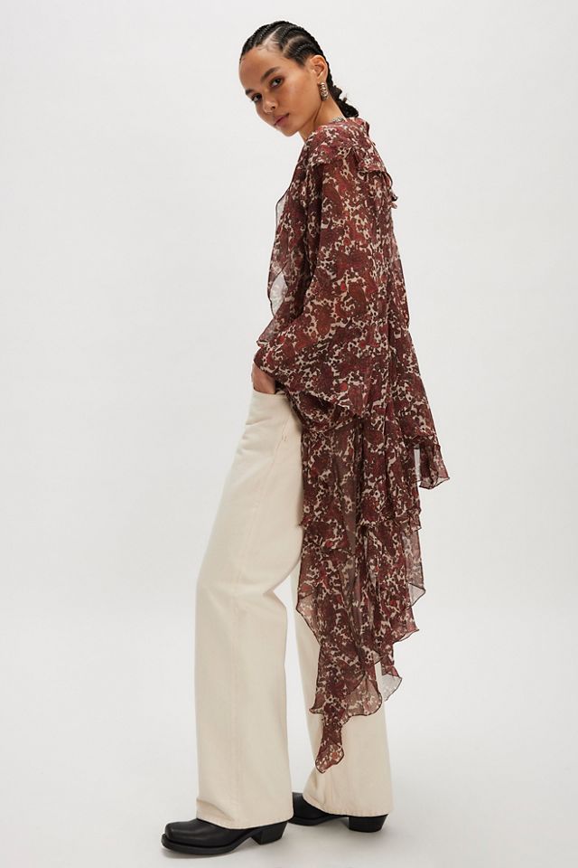 High Low Printed Duster #1