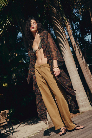 High Low Printed Duster