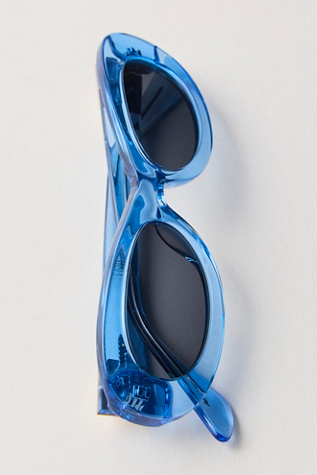Indy Soho Round Sunglasses at Free People in Blue
