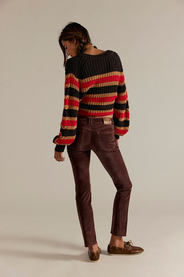 We The Free Oracle Velvet Low-Rise Slim Straight Jeans #2