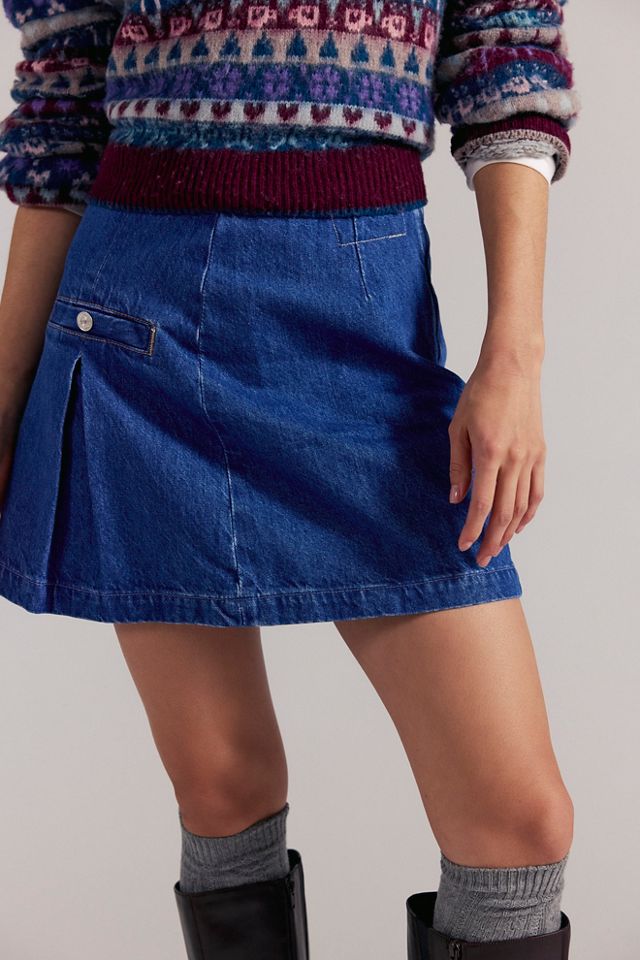 MOTHER The Take In Interest Mini Skirt #2