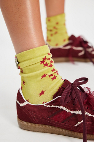 Little Star Socks by Magnolia Pearl at Free People in Yellow