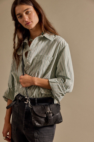 We The Free Brando Crossbody Wallet at Free People in Black