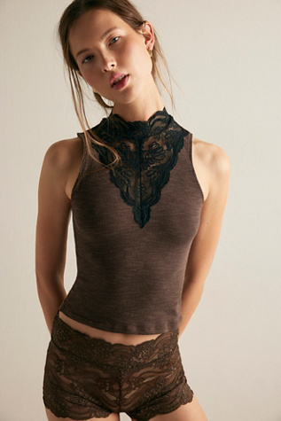 Maybe Baby Cami by Intimately at Free People in Brown, Size: L