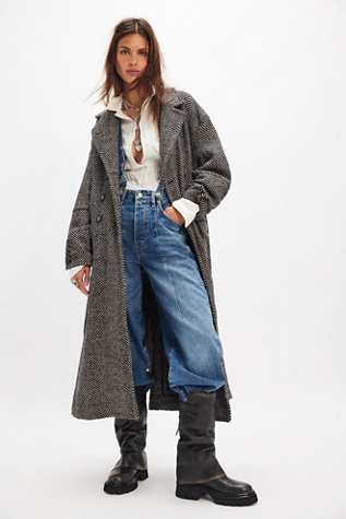 Micah Herringbone Coat