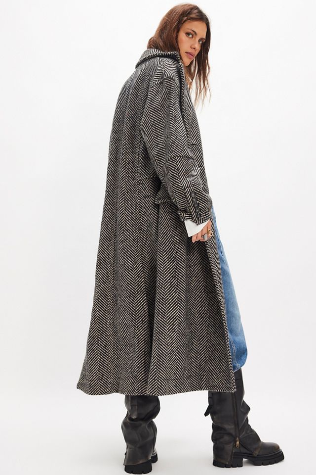 Micah Herringbone Coat #1