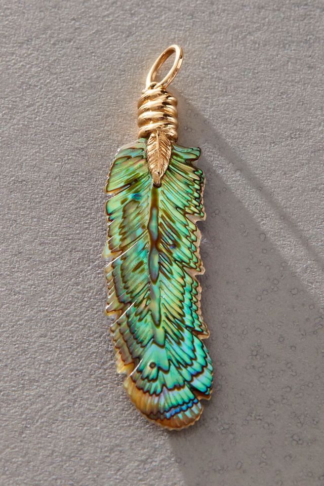 Charme de plume luminescente Maura Green #1