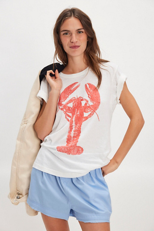 The Bureau The Lobster Tee at Free People in White, Size: S
