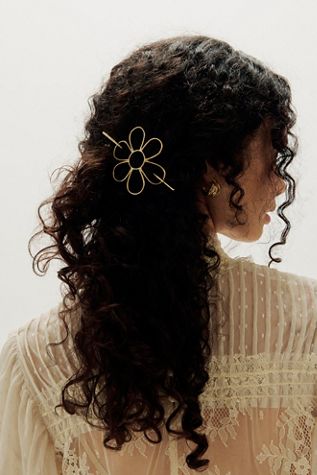 Rachel Pfeffer Brass Daisy Hair Pin