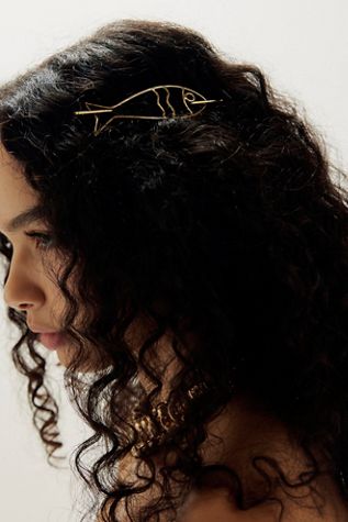 Rachel Pfeffer Brass Sardine Hair Pin