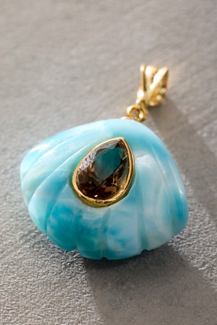 Human Design Studios 14k Gold Pendant In and Amethyst at Free People in Larimar