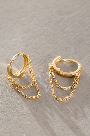 Human Design Studios Chain Drape Hoops