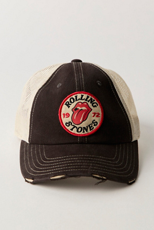 Rolling Stones Distressed Baseball Hat