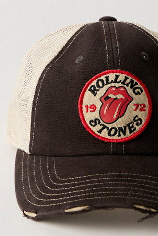 Rolling Stones Distressed Baseball Hat
